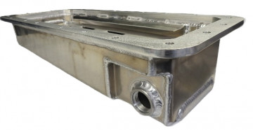 WILLIAMS FABRICATION WET  SUMP FUNNY CAR OIL  PAN  BRAD-KB STOCK 426 440 BILLET  PAN  6"  10 QT